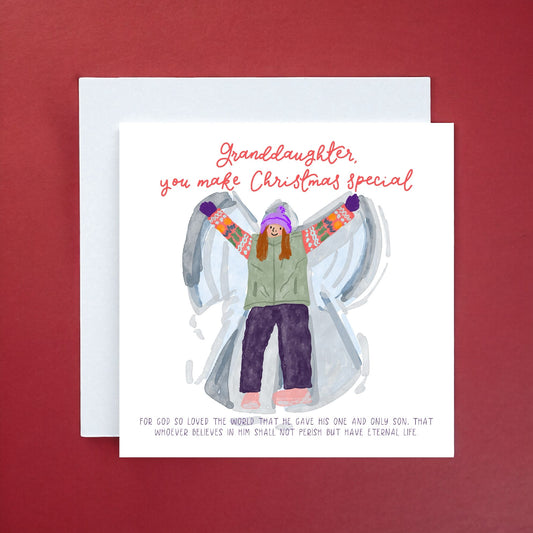 Christian Christmas Card For Granddaughter And Hope Designs Cards