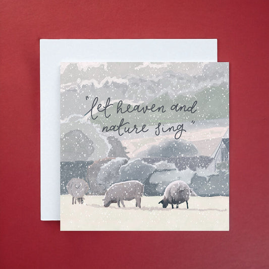 Christian Christmas Card - Let Heaven & Nature Sing And Hope Designs Cards