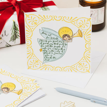 Christian Christmas Card Pack - Good News Angel And Hope Designs Cards