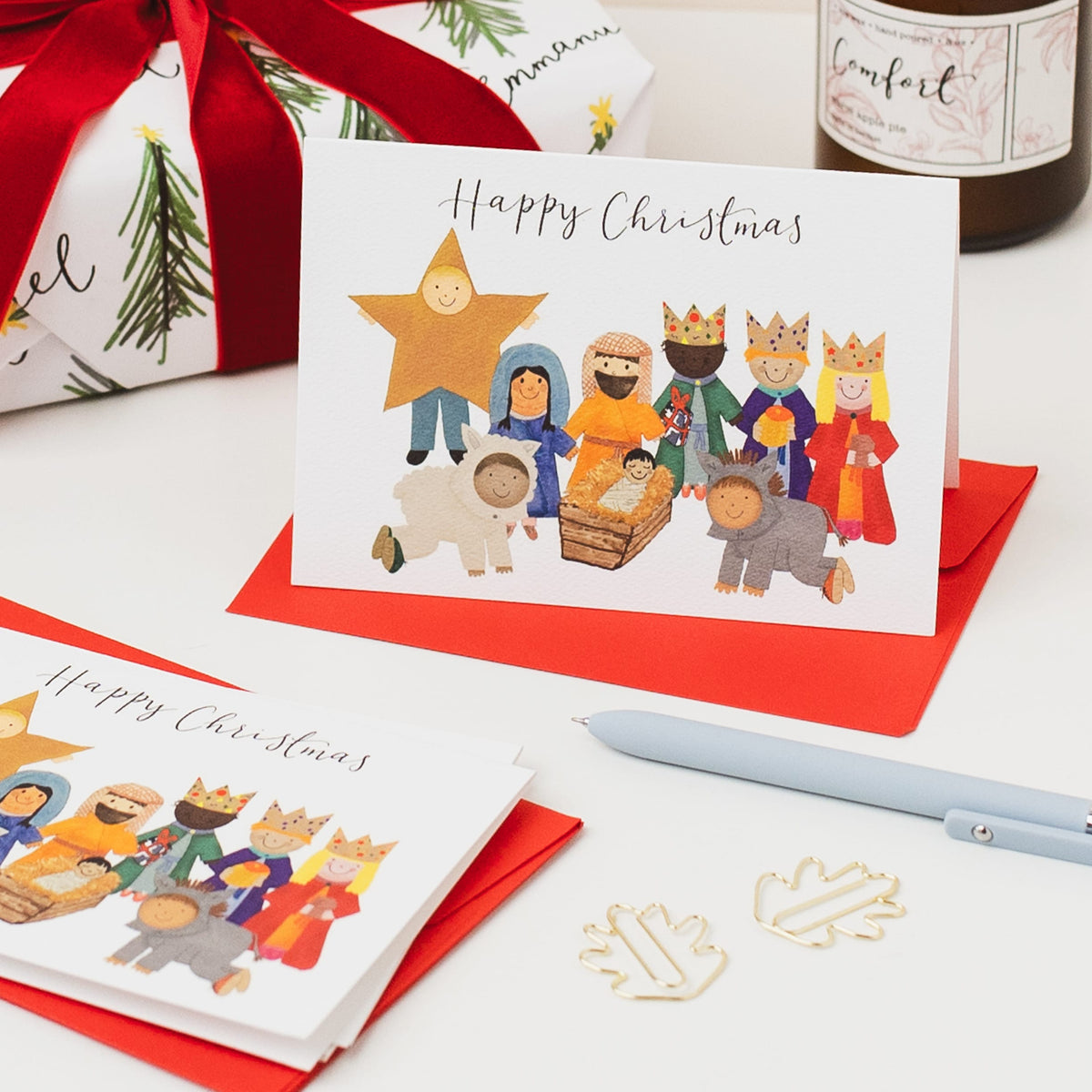 Christian Christmas Card Pack - Nativity And Hope Designs Greeting & Note Cards