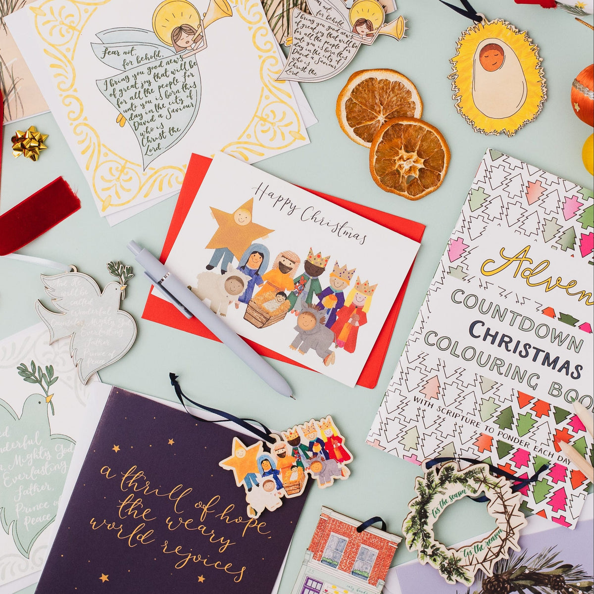 Christian Christmas Card Pack - Nativity And Hope Designs Greeting & Note Cards
