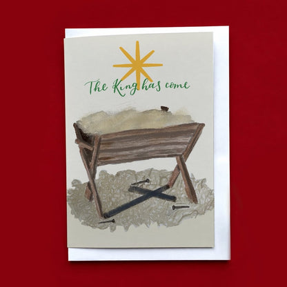 Christian Christmas Card Pack - The King Has Come - Cream And Hope Designs Cards