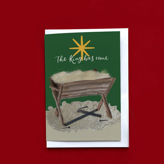 Christian Christmas Card Pack - The King Has Come - Green And Hope Designs Cards