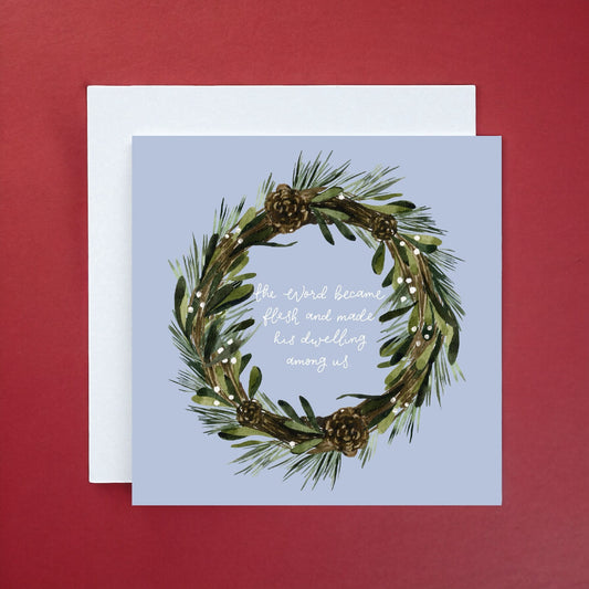 Christian Christmas Card - The Word Became Flesh And Hope Designs Cards
