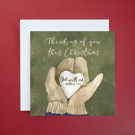 Christian Christmas Card - Thinking Of You And Hope Designs