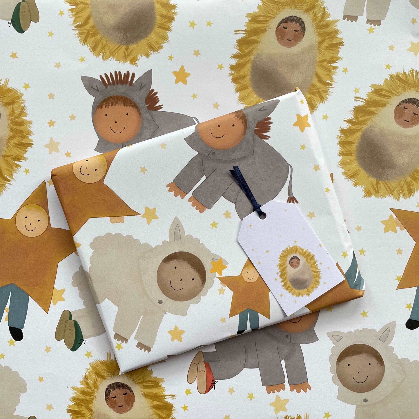 Christian Christmas nativity wrapping paper And Hope Designs Wrapping Paper