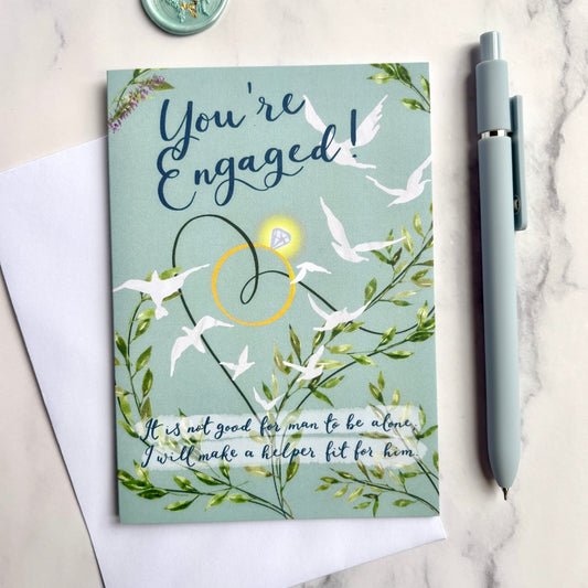 Christian Engagement Card - Genesis 2 And Hope Designs Cards