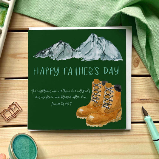 Christian Father's Day card - walking And Hope Designs Cards