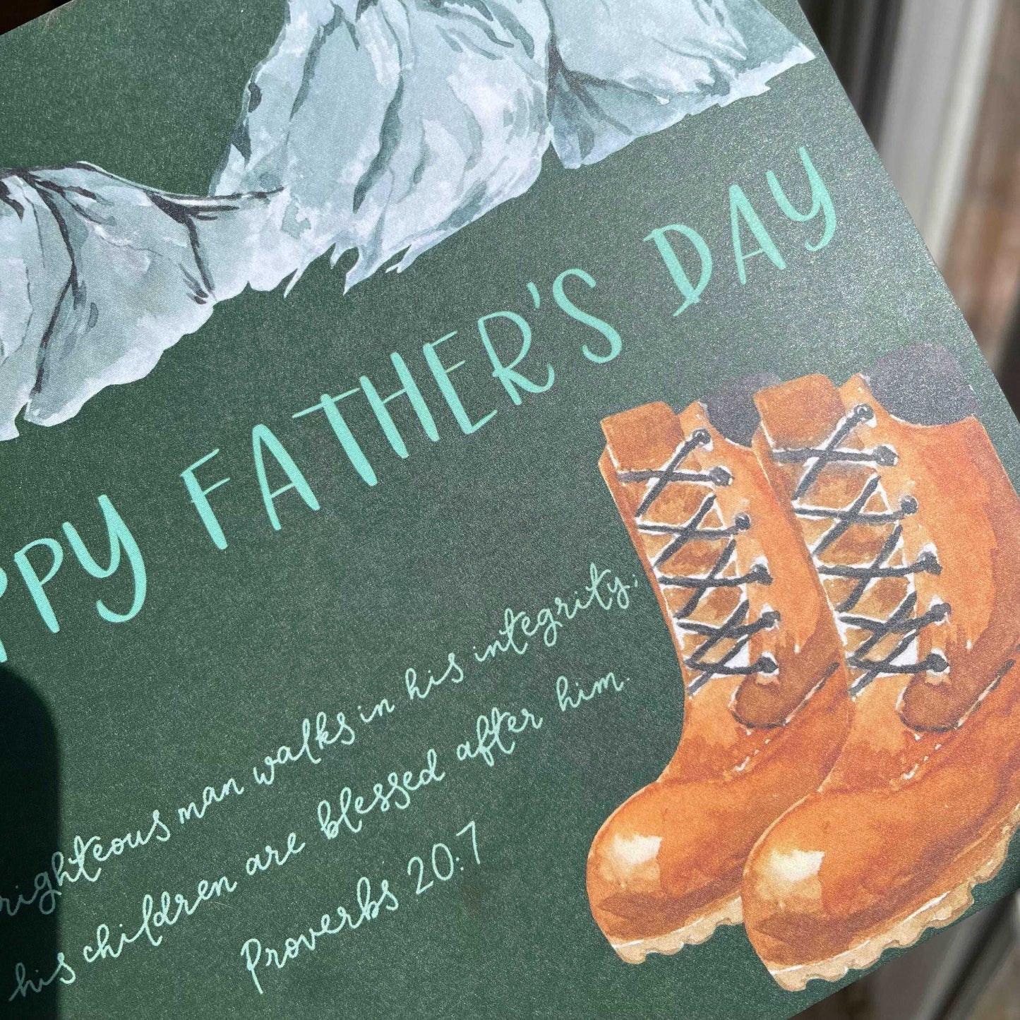 Christian Father's Day card - walking And Hope Designs Cards