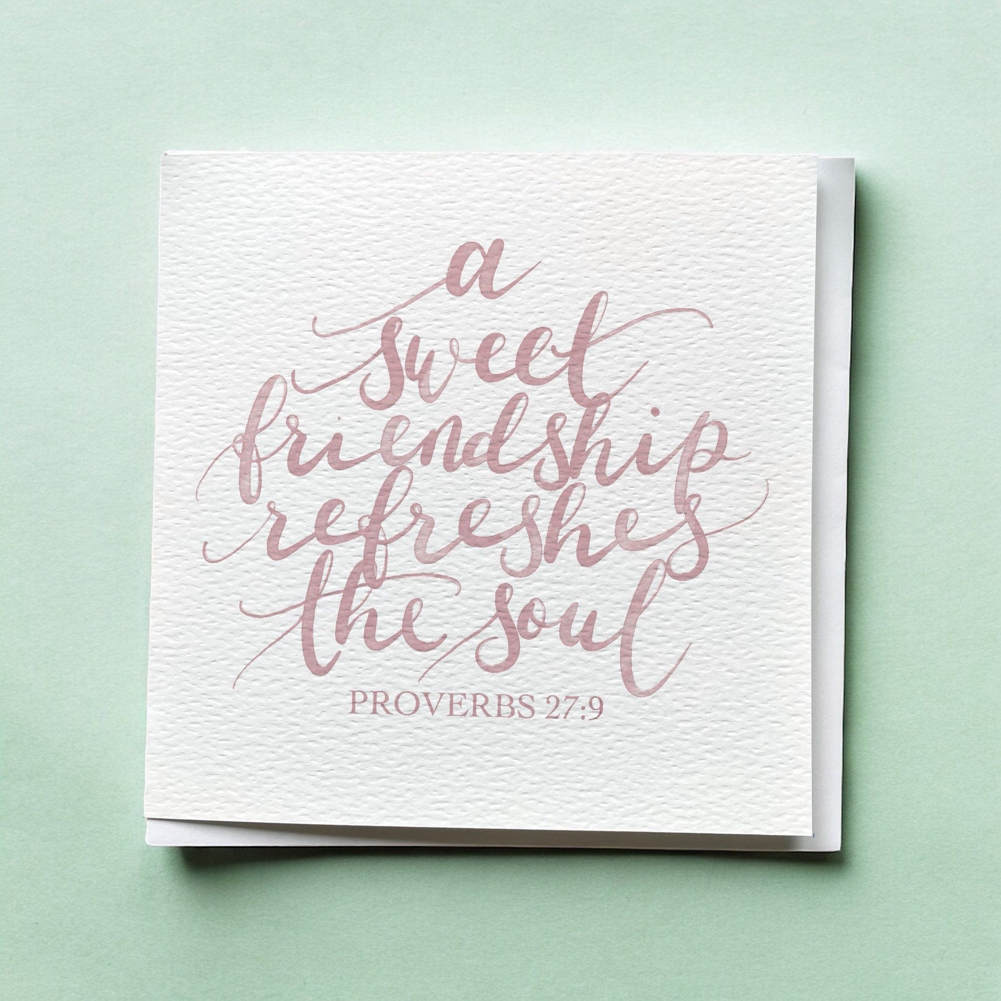 Christian Friendship Card - Proverbs 27:9 And Hope Designs Cards