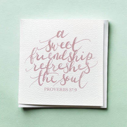 Christian Friendship Card - Proverbs 27:9 And Hope Designs Cards