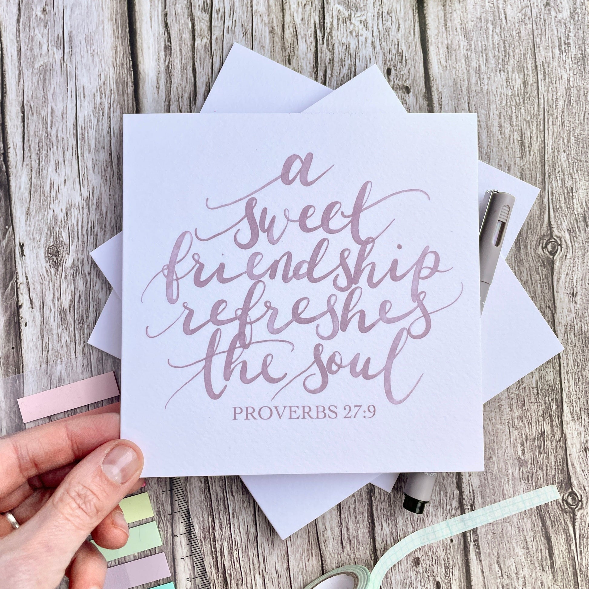 Christian Friendship Card - Proverbs 27:9 And Hope Designs Cards