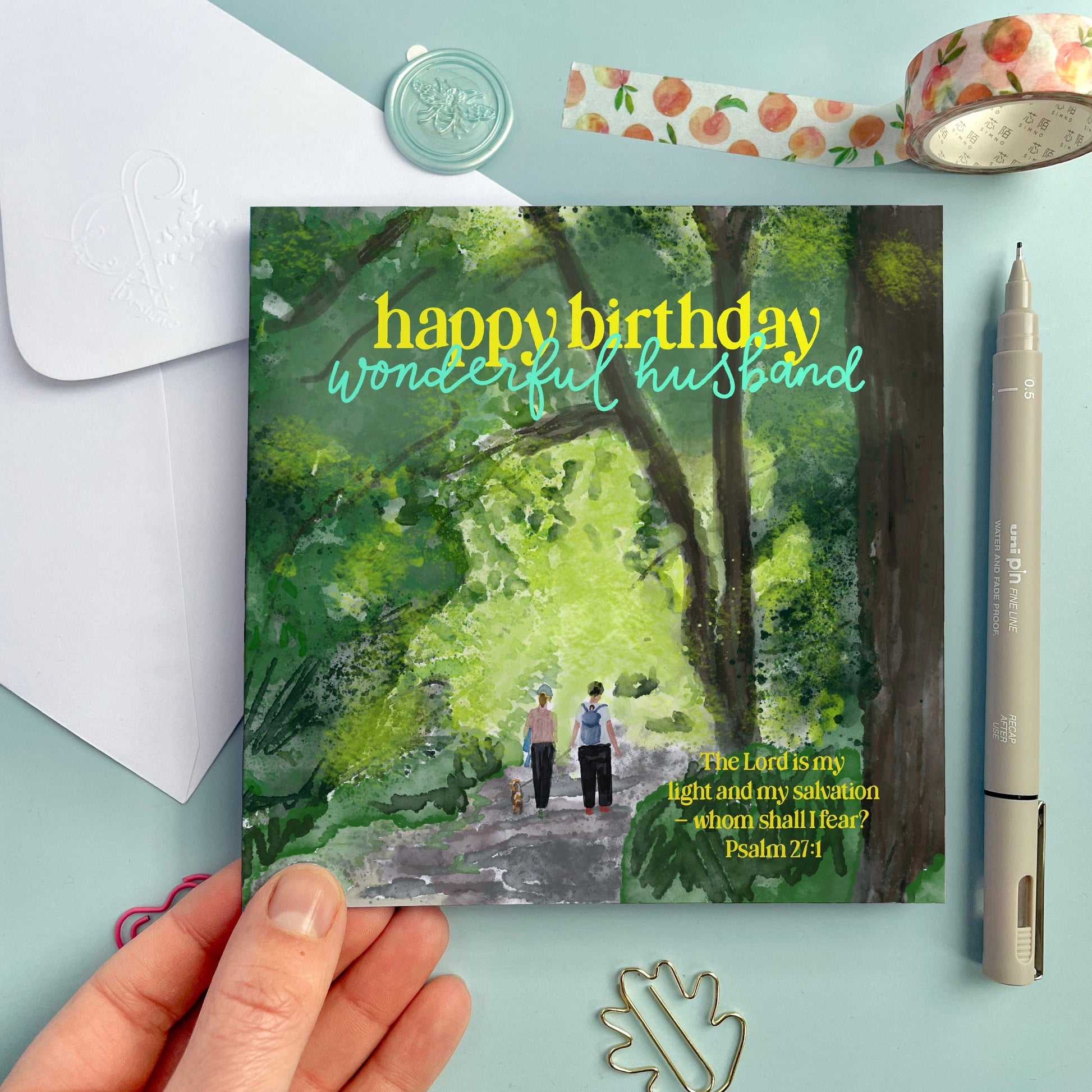 Christian Husband Birthday Card - Forest Walk And Hope Designs Cards