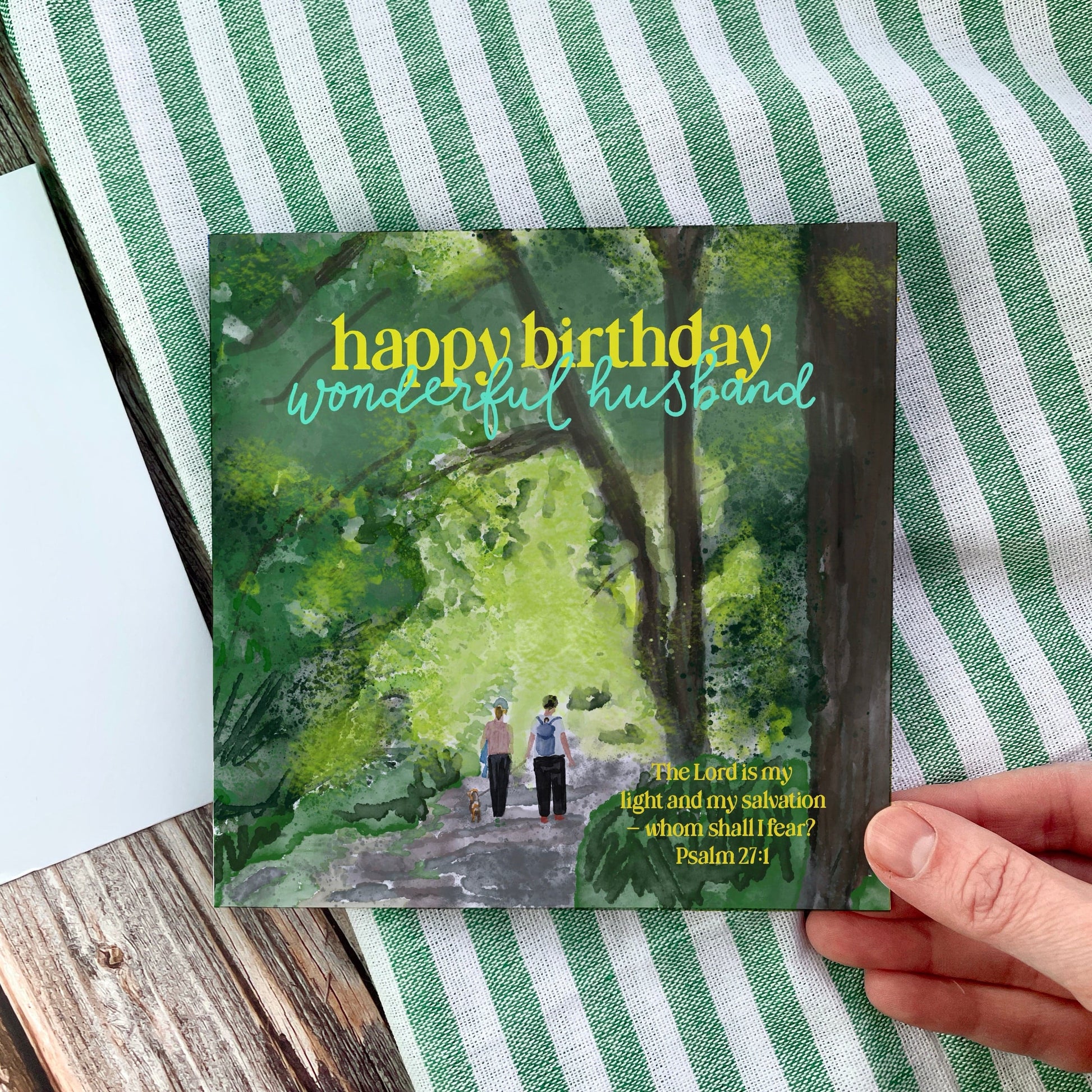 Christian Husband Birthday Card - Forest Walk And Hope Designs Cards