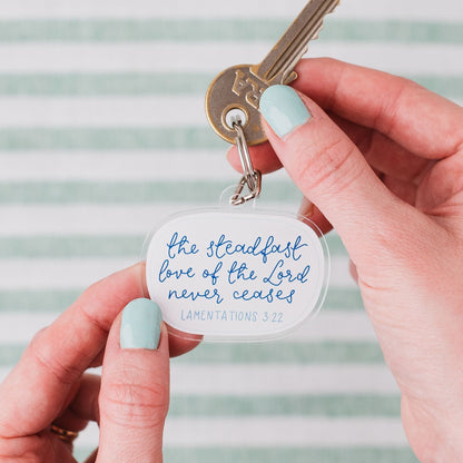 Christian Keyring - Lamentations 3:22 And Hope Designs Keyring