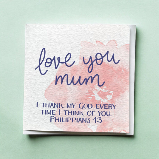 Christian Mother’s Day Card - Philippians 1:3 And Hope Designs Cards