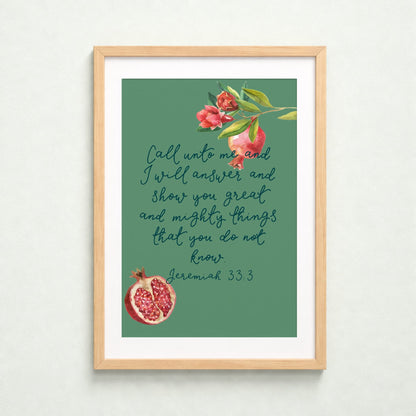 Christian Print - Call Unto Me And Hope Designs Print