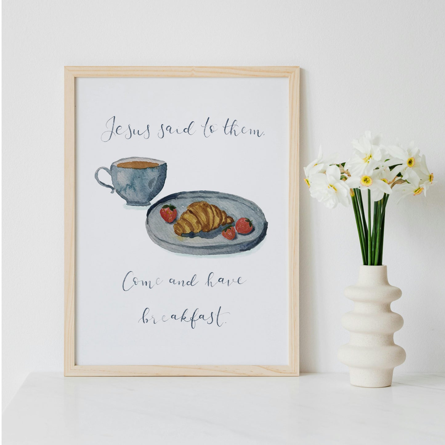 Christian Print - Come And Have Breakfast - John 21 And Hope Designs Print