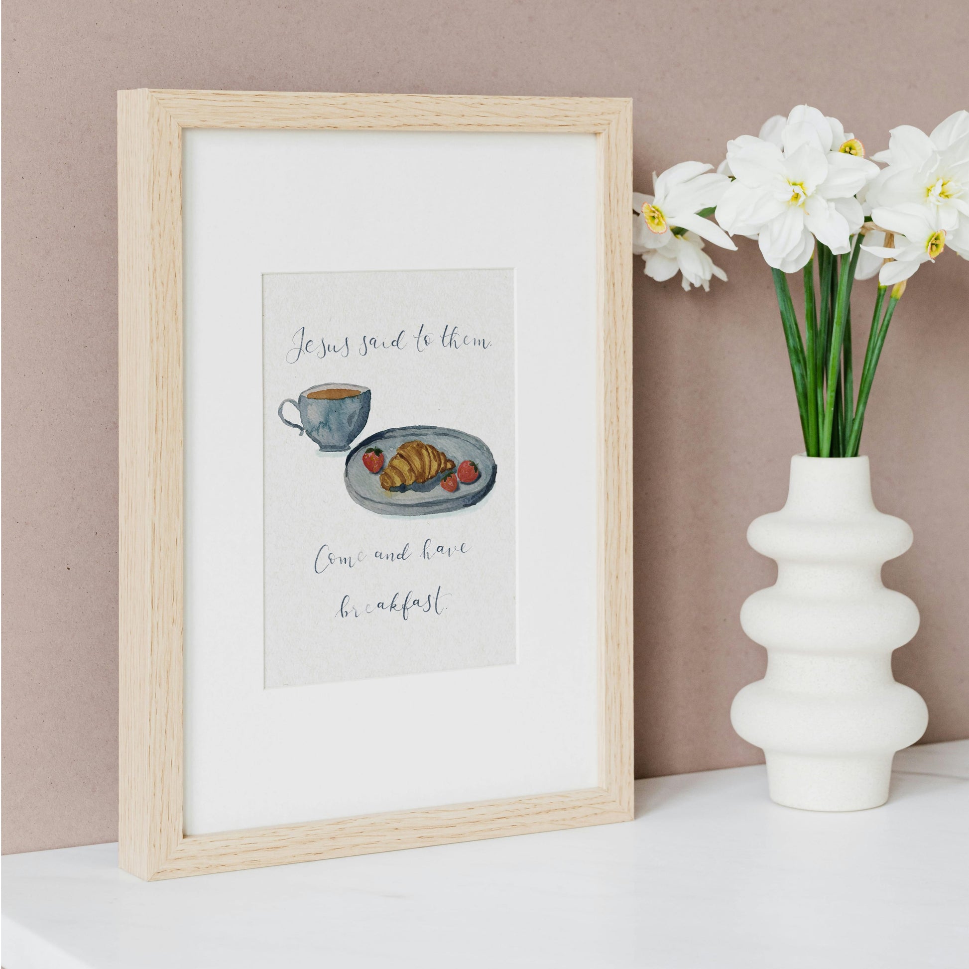 Christian Print - Come And Have Breakfast - John 21 And Hope Designs Print