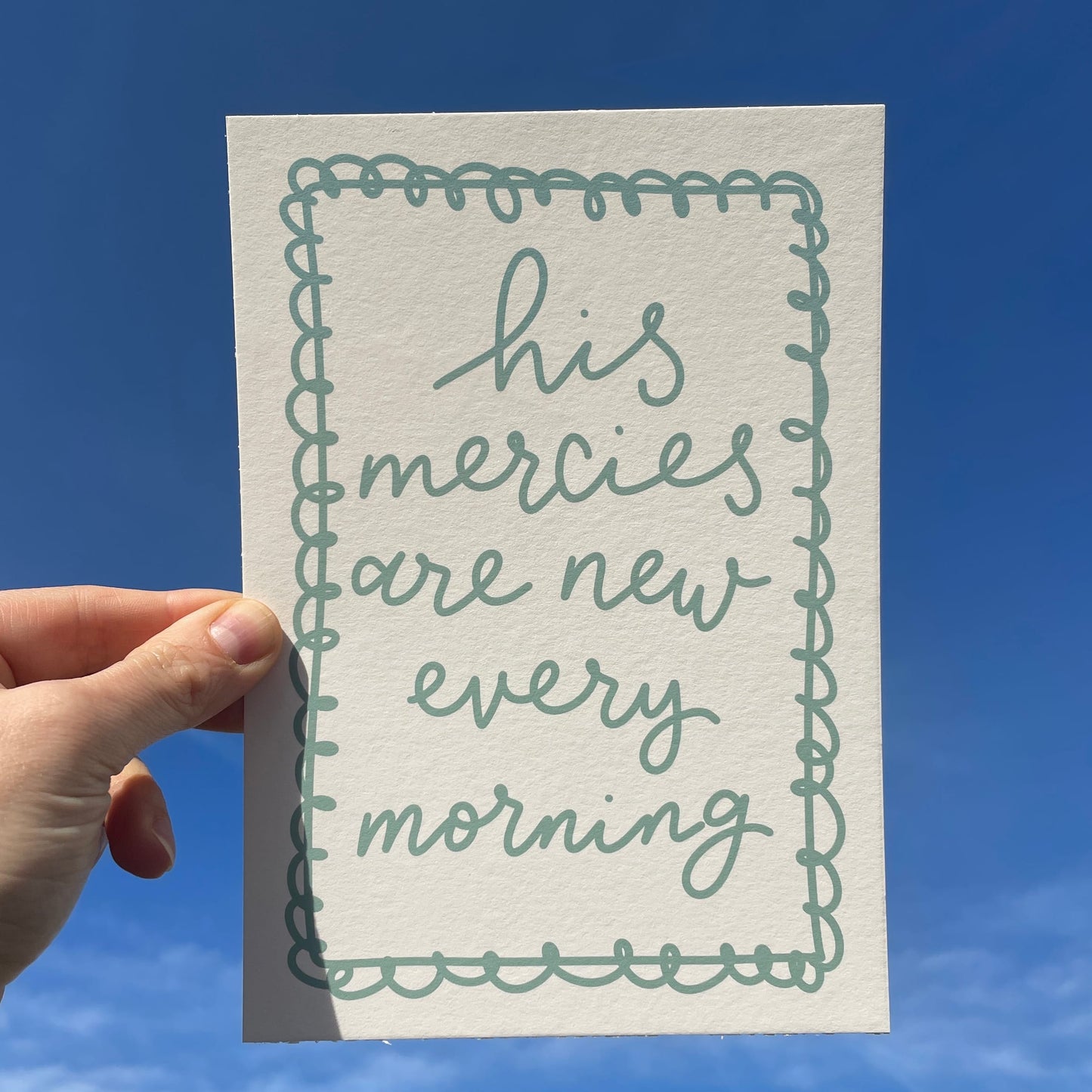 Christian Print - His Mercies Are New Every Morning And Hope Designs Print
