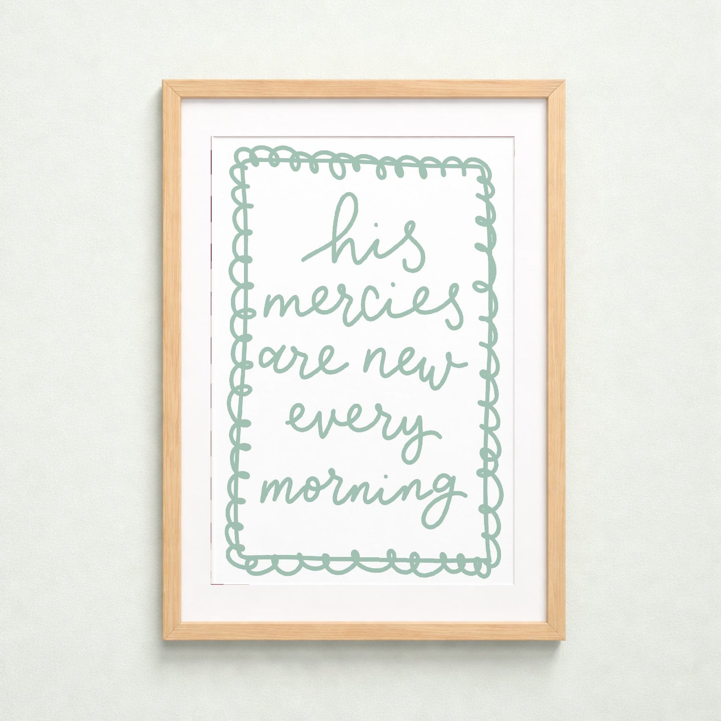 Christian Print - His Mercies Are New Every Morning And Hope Designs Print