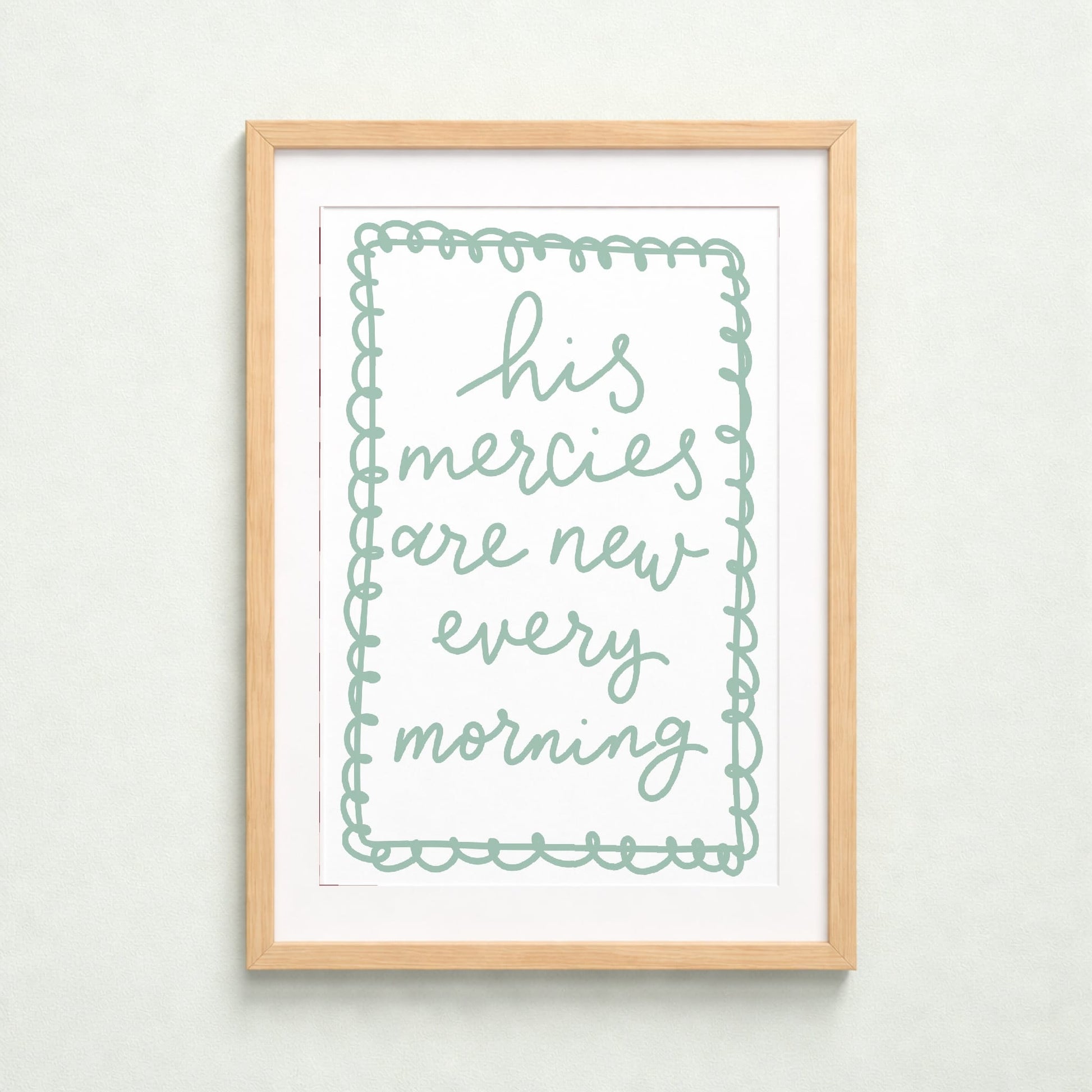 Christian Print - His Mercies Are New Every Morning And Hope Designs Print