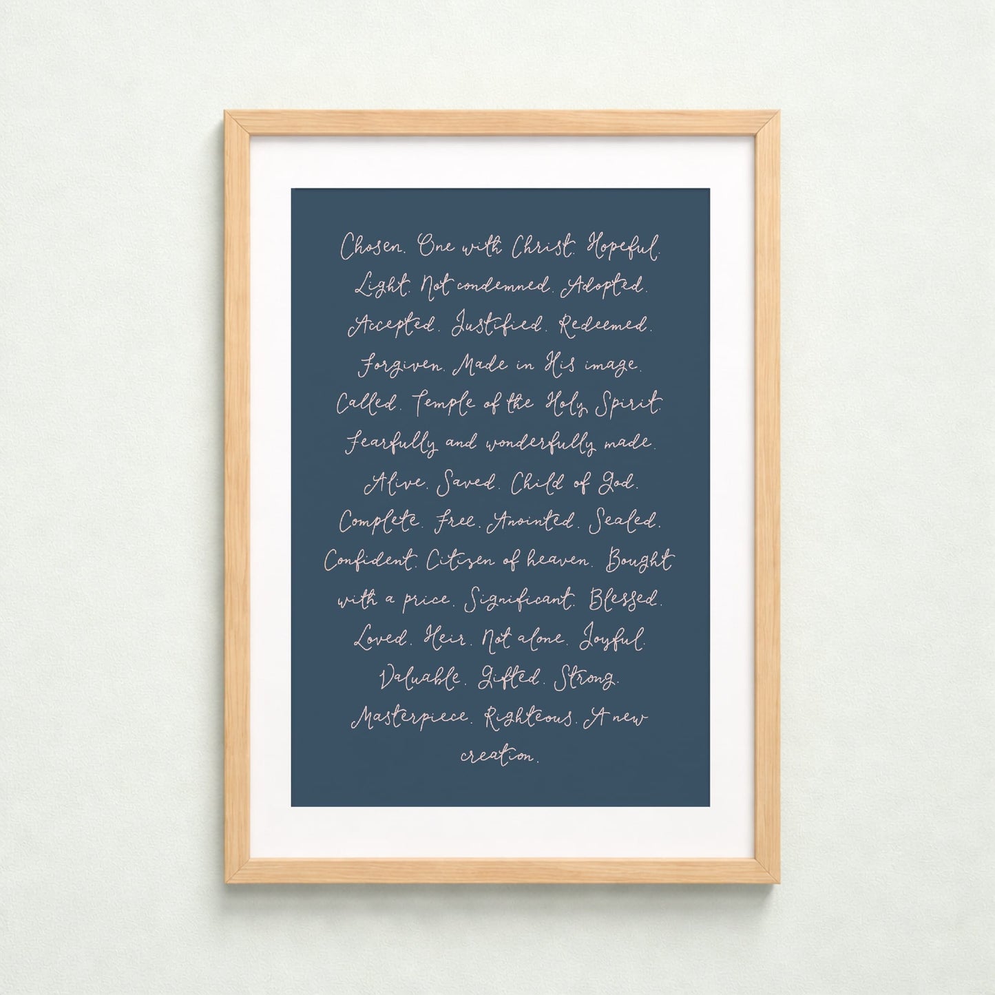 Christian Print - Identity In Christ And Hope Designs Print