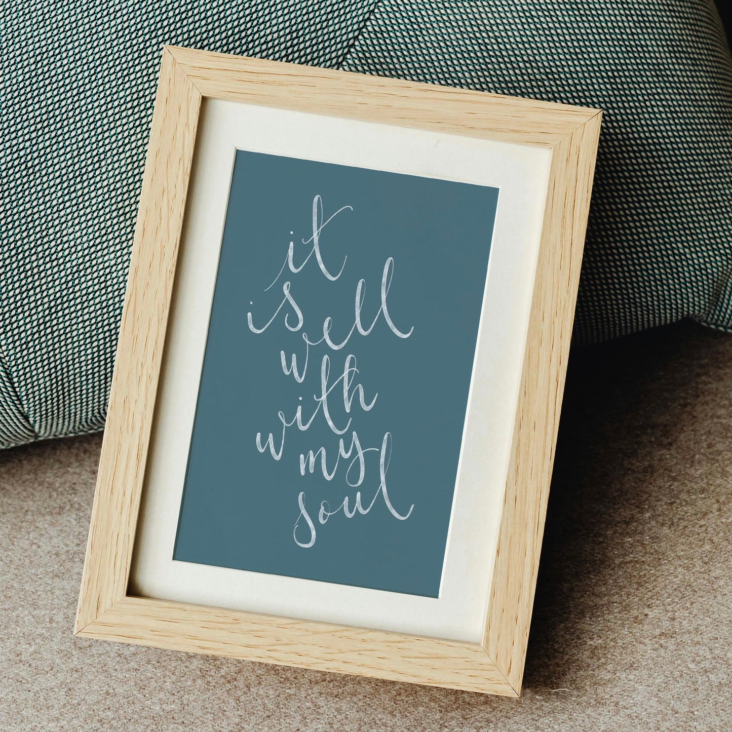 Christian Print - It Is Well Hymn - Blue And Hope Designs Print