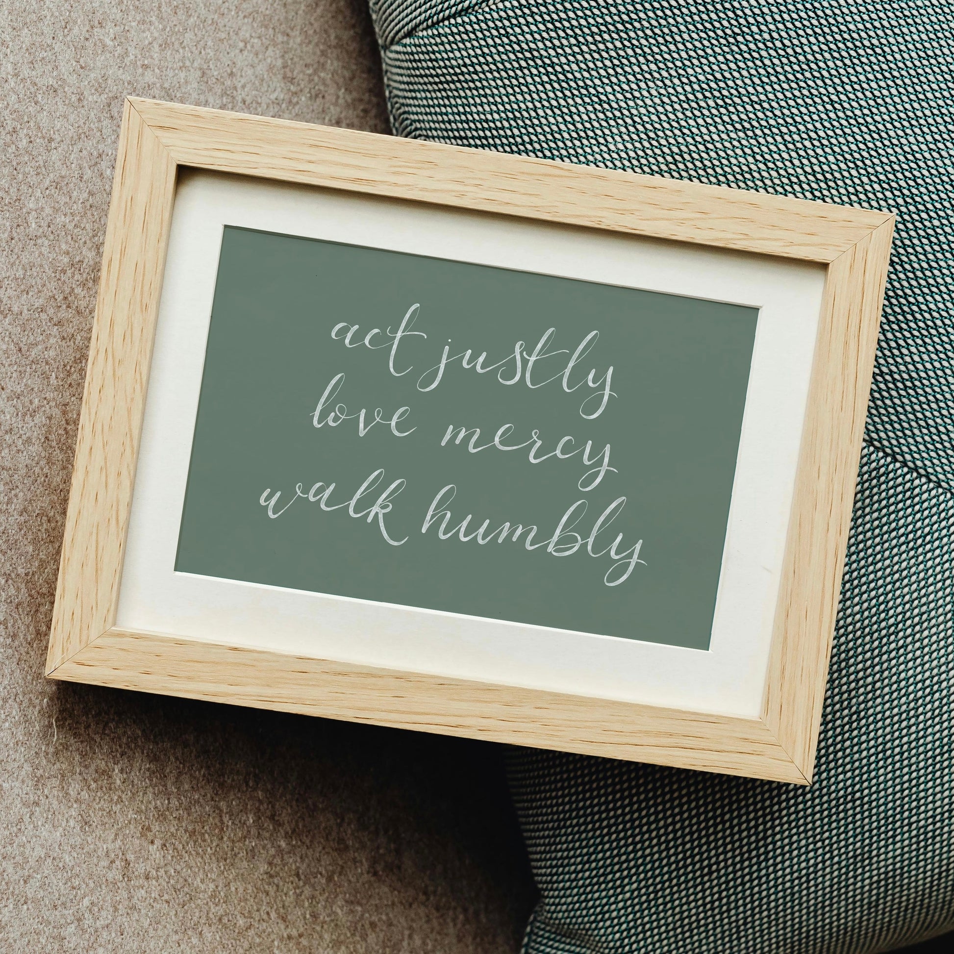 Christian Print - Micah 6:8 - Landscape And Hope Designs Print