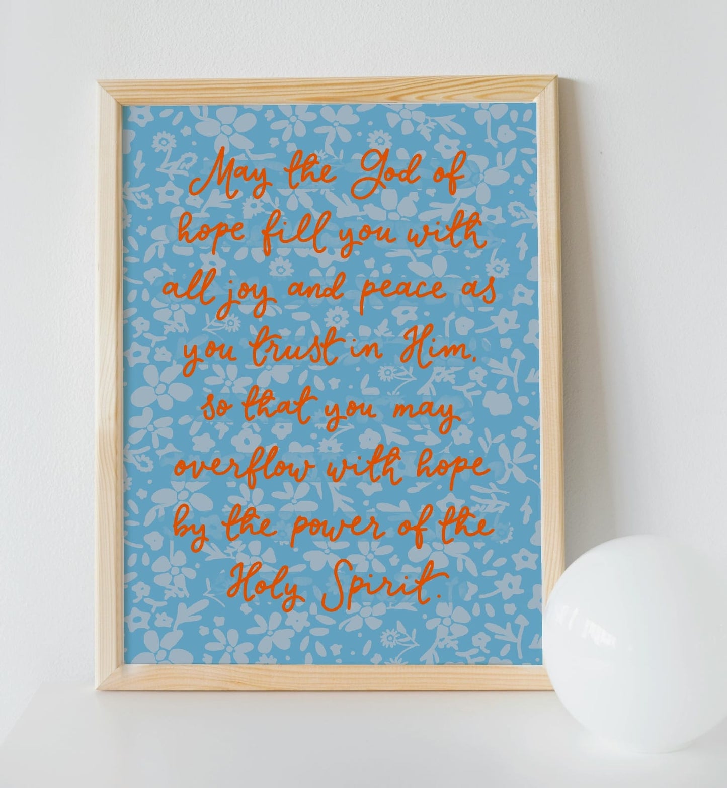 Christian Print - Romans 15:13 And Hope Designs Print
