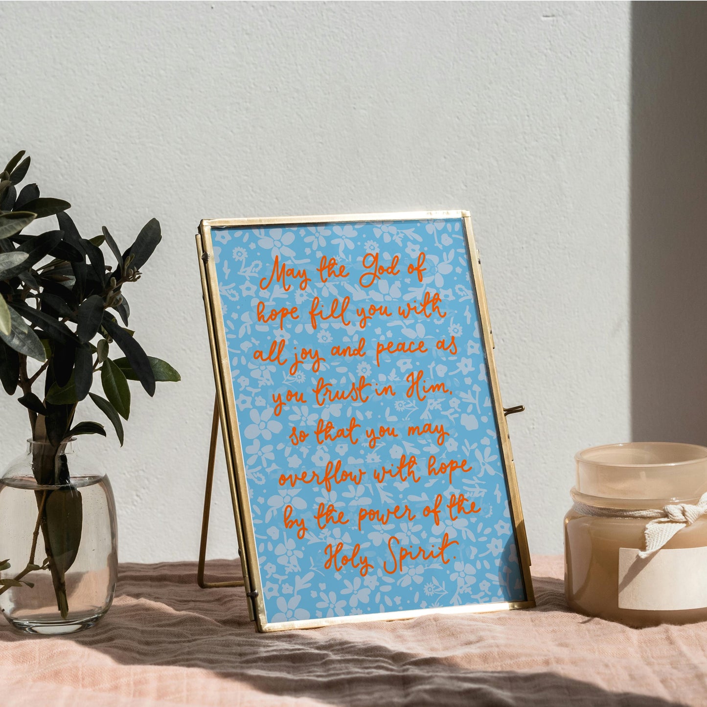 Christian Print - Romans 15:13 And Hope Designs Print