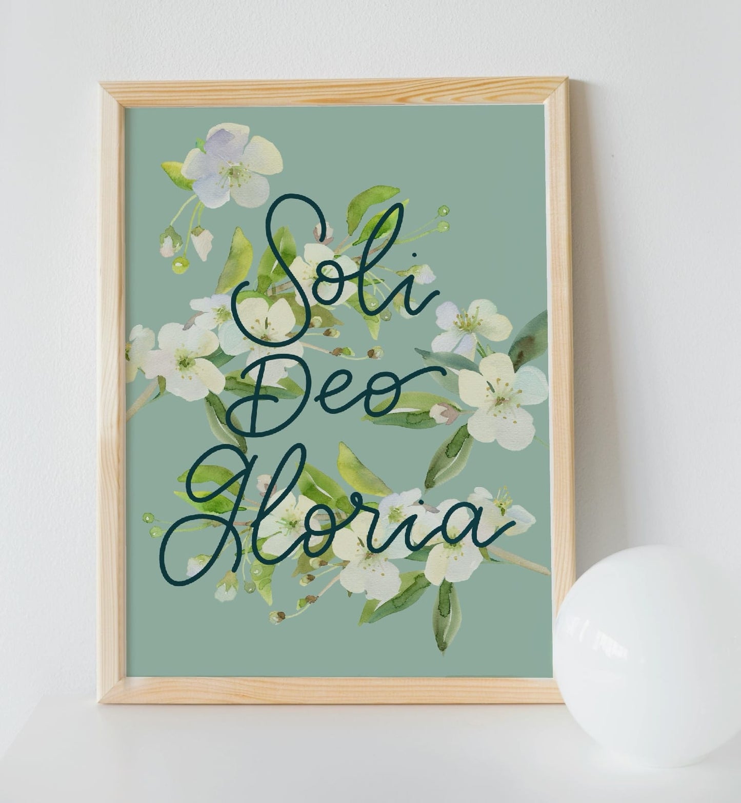 Christian Print - Soli Deo Gloria And Hope Designs Print