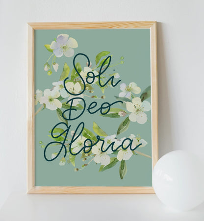 Christian Print - Soli Deo Gloria And Hope Designs Print