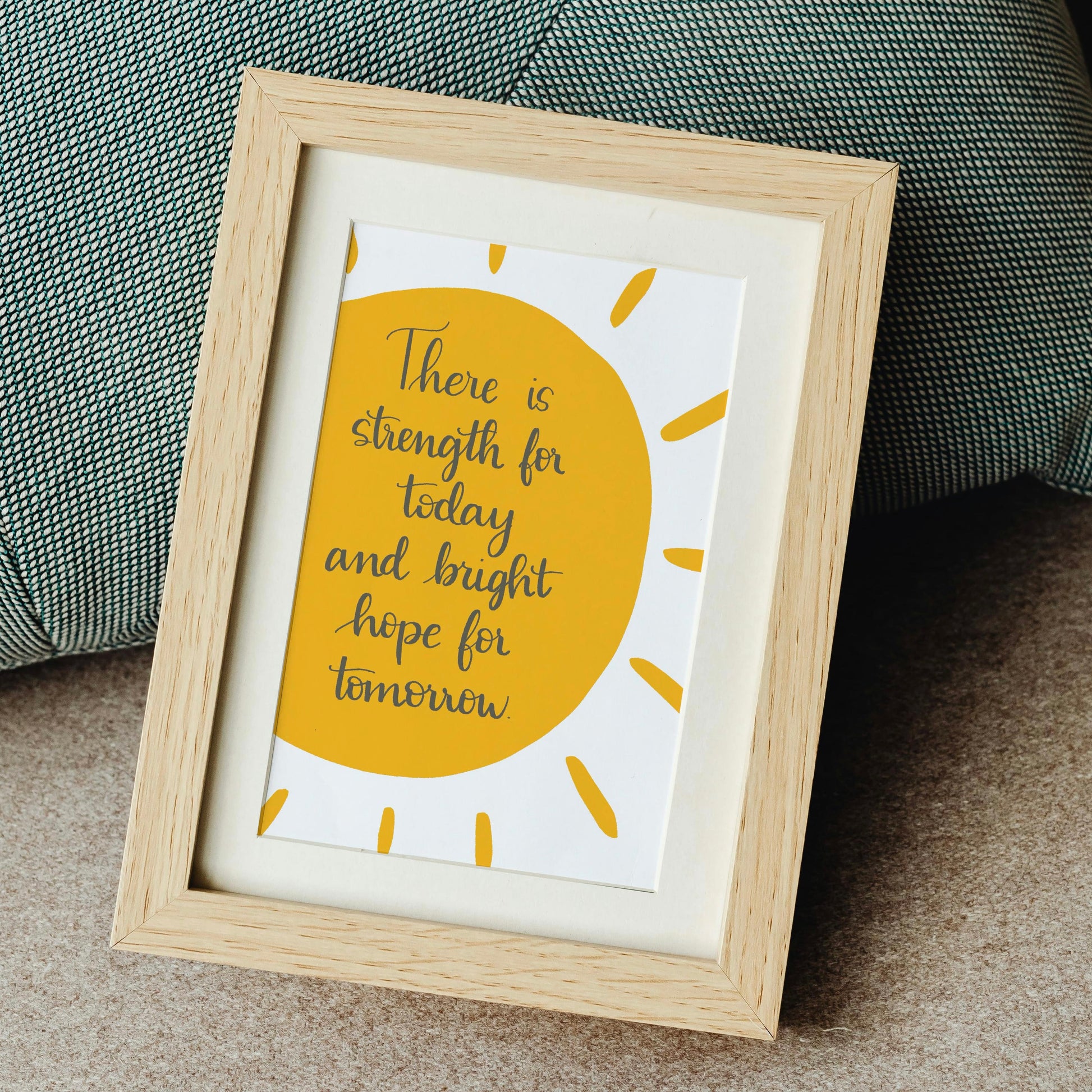 Christian Print - Strength For Today And Hope Designs Print