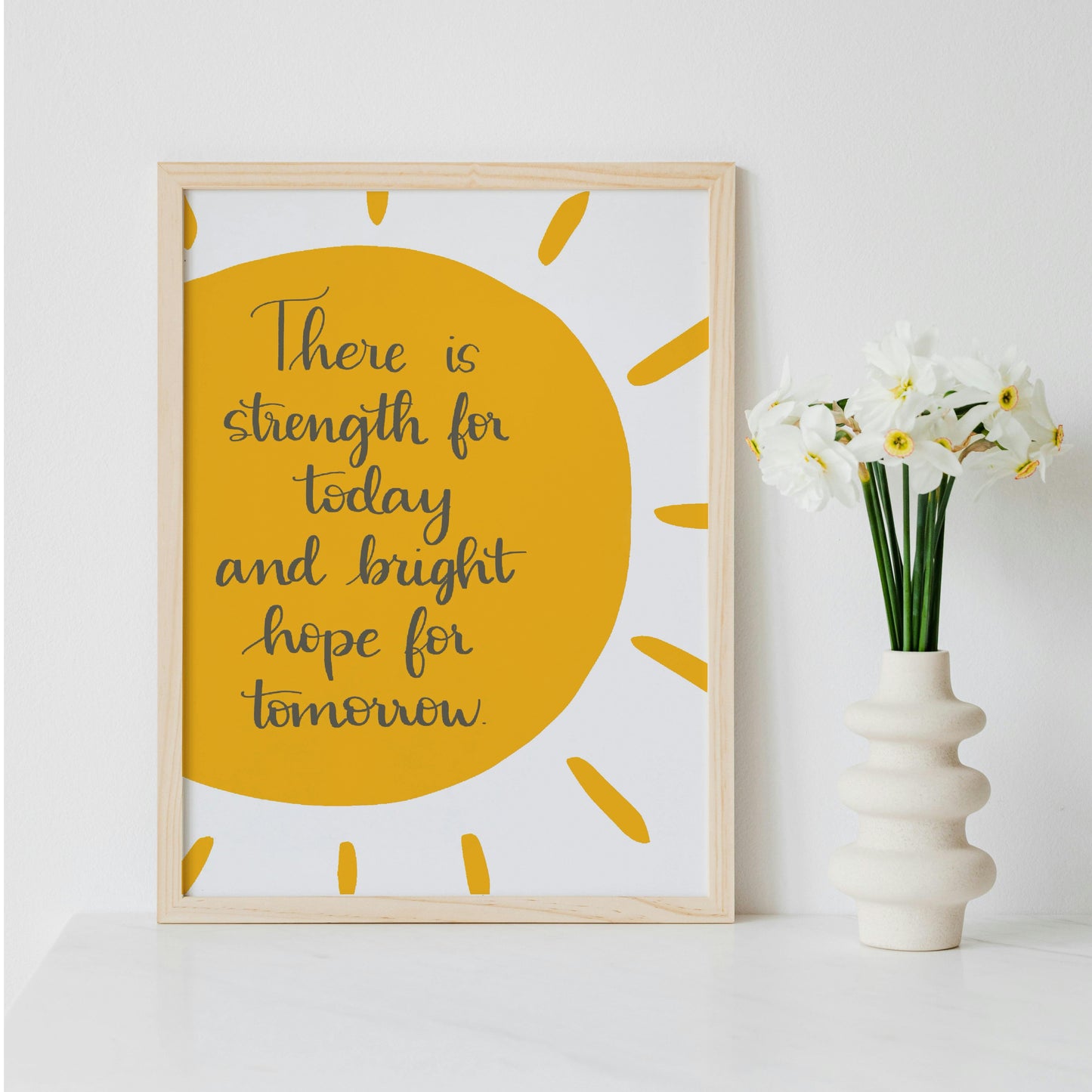 Christian Print - Strength For Today And Hope Designs Print