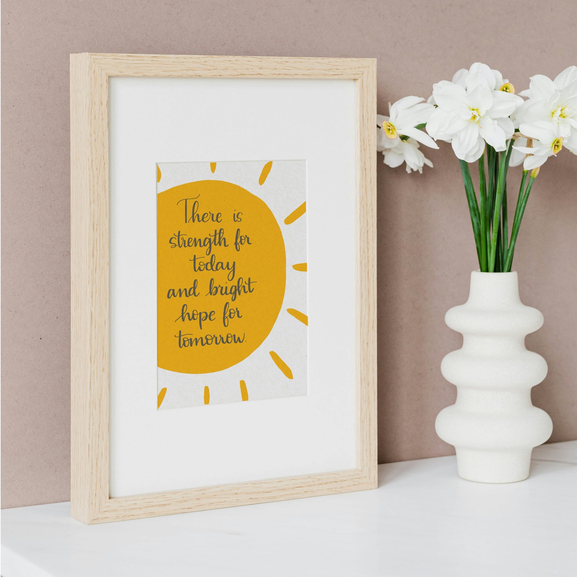 Christian Print - Strength For Today And Hope Designs Print