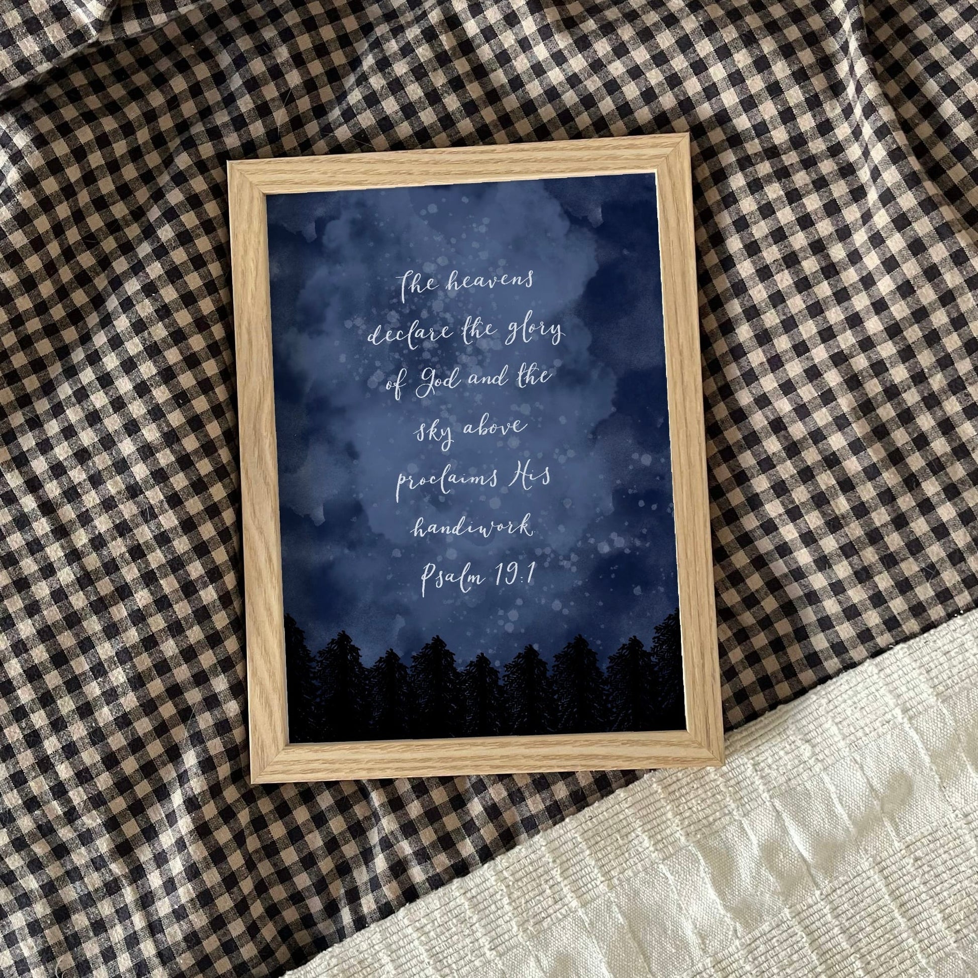 Christian Print - The Heavens Declare The Glory Of God And Hope Designs Print