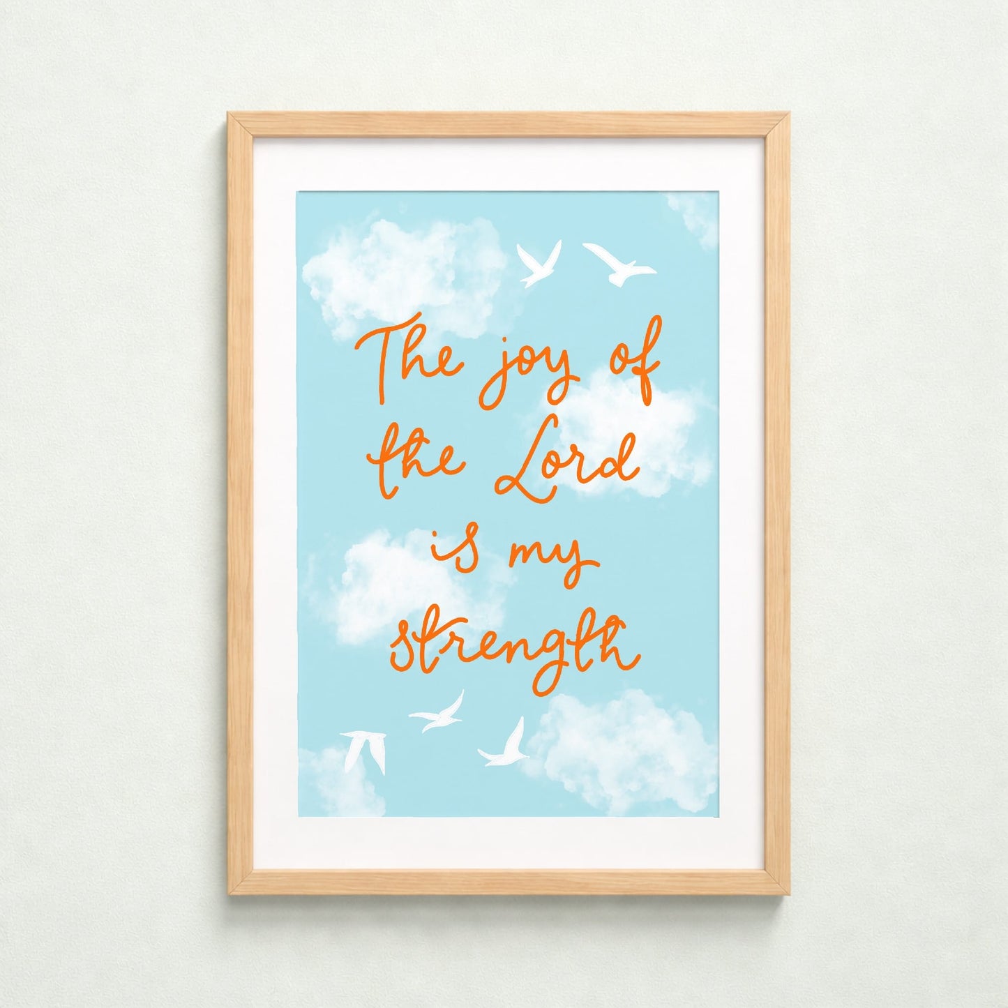Christian Print - The Joy Of The Lord Is My Strength And Hope Designs Print