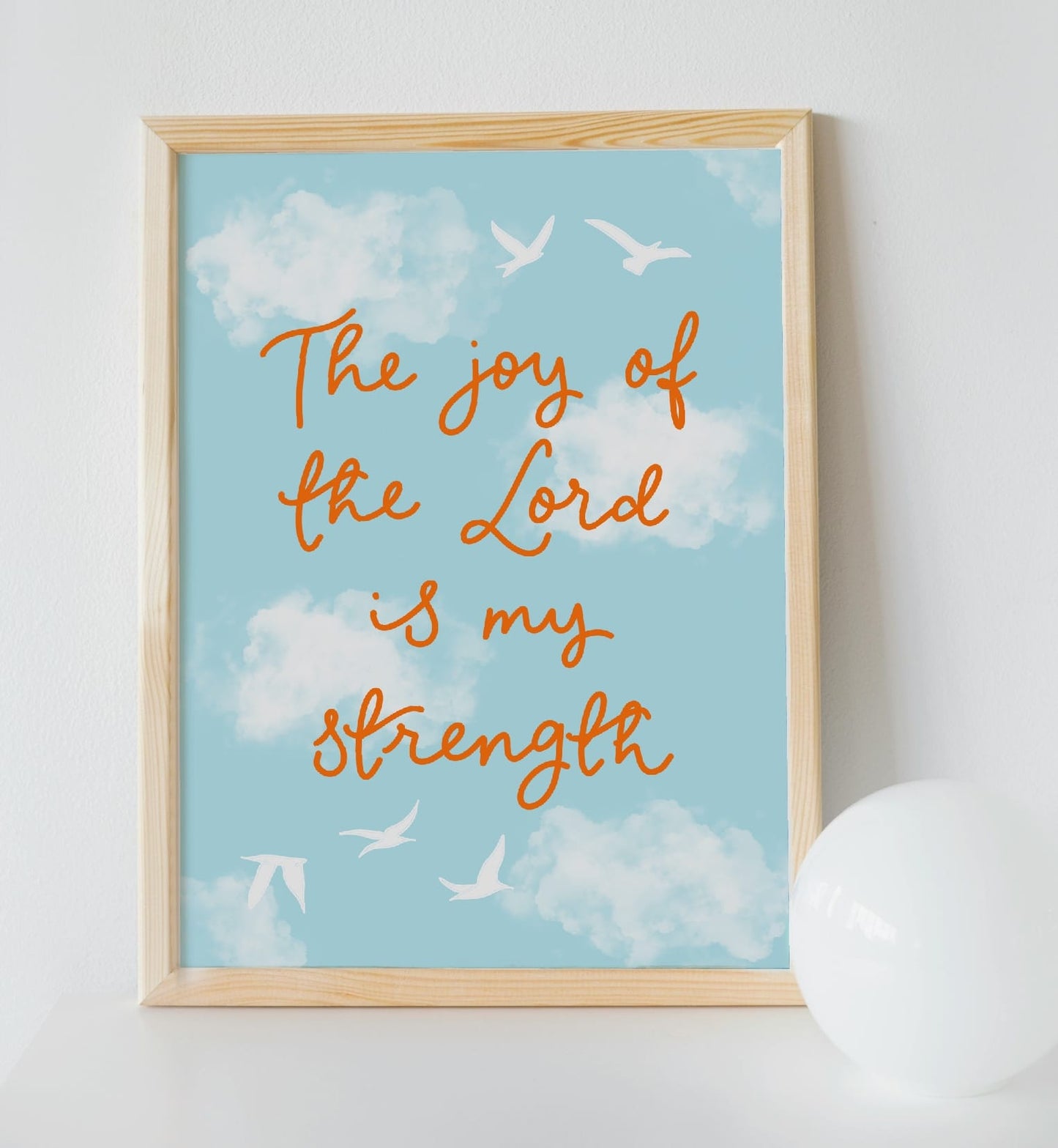 Christian Print - The Joy Of The Lord Is My Strength And Hope Designs Print