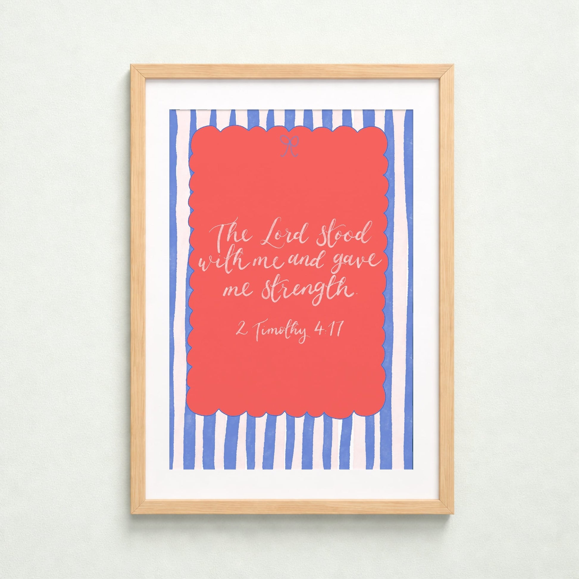 Christian Print - The Lord Stood With Me And Hope Designs Print