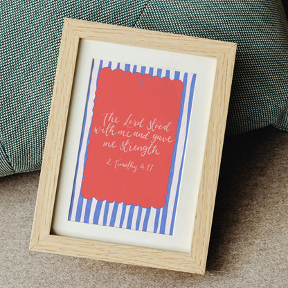 Christian Print - The Lord Stood With Me And Hope Designs Print