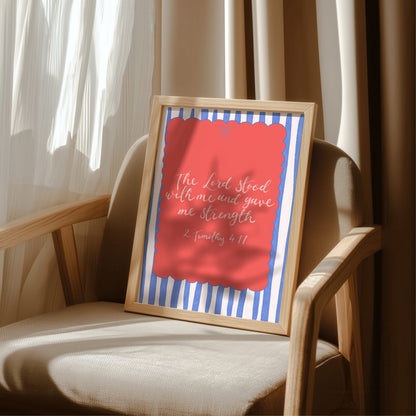 Christian Print - The Lord Stood With Me And Hope Designs Print