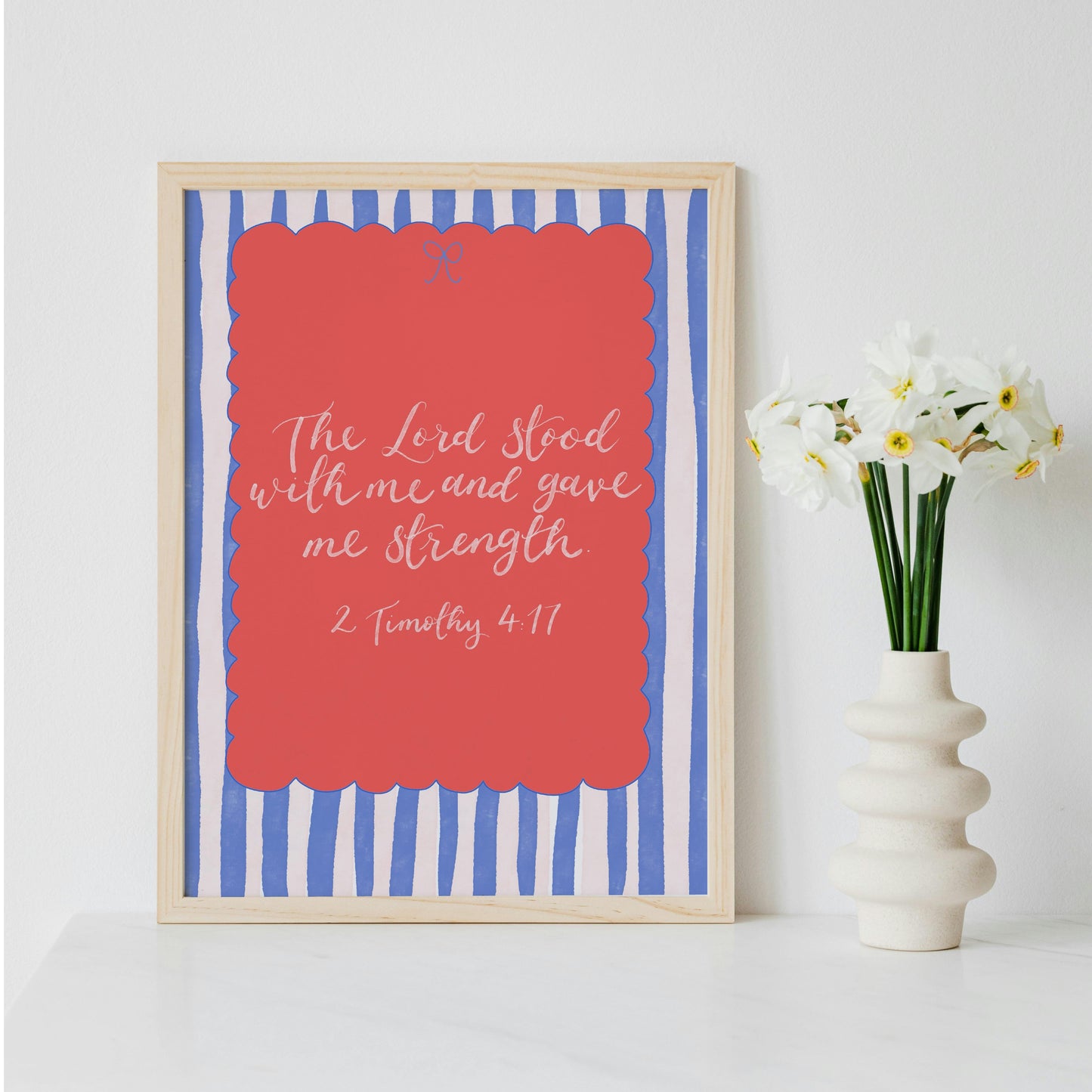 Christian Print - The Lord Stood With Me And Hope Designs Print