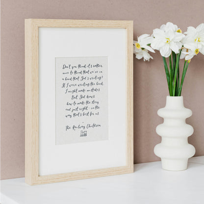 Christian Print - The Railway Children Quote And Hope Designs Print