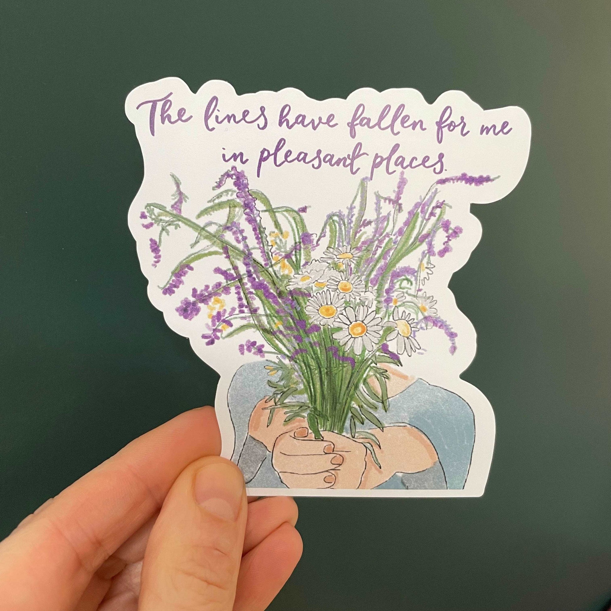 Christian sticker, The lines have fallen for me in pleasant places And Hope Designs stickers
