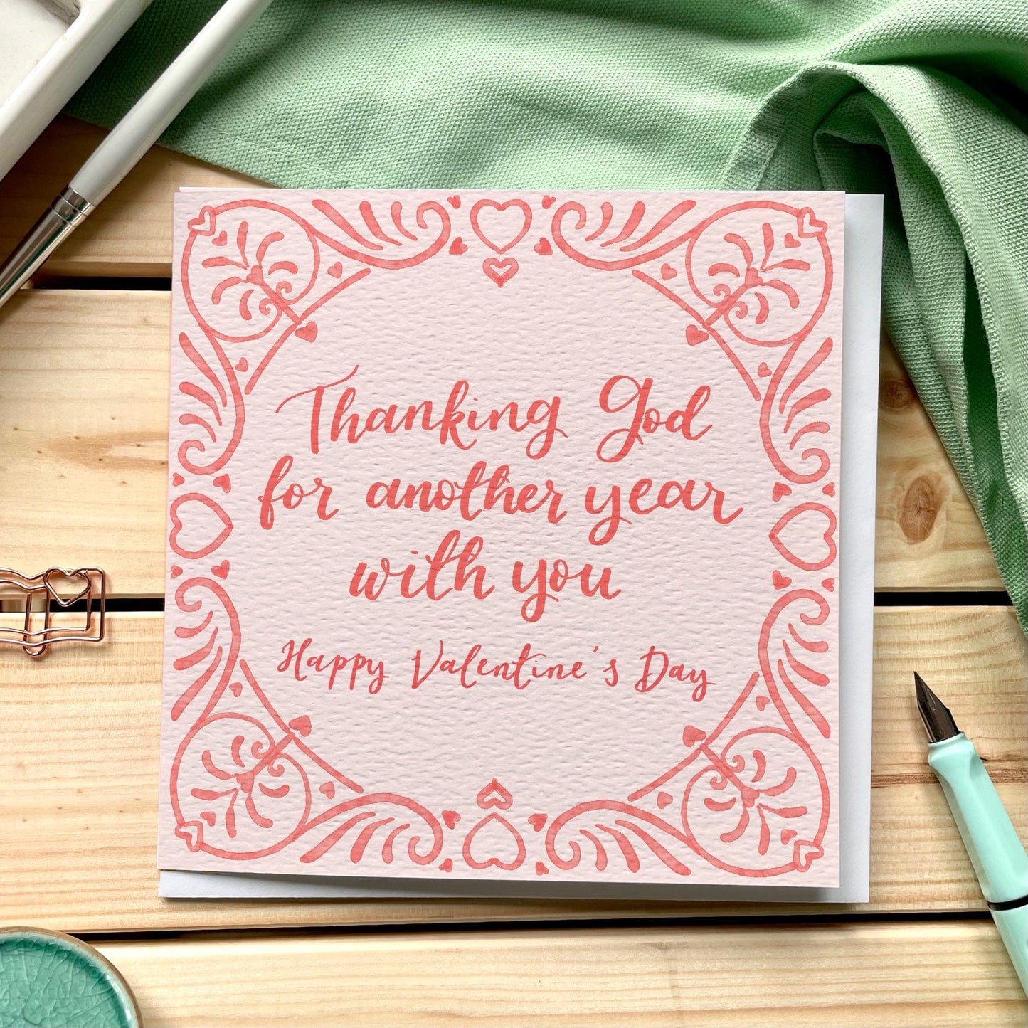Christian Valentine’s Card - Thanking God for Another Year With You And Hope Designs Cards