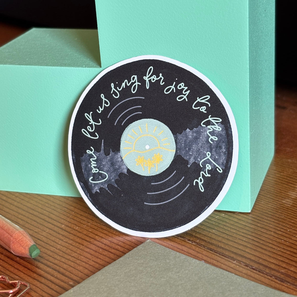 Christian Vinyl Sticker - Come Let Us Sing For Joy To The Lord And Hope Designs stickers