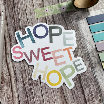 Christian Vinyl Sticker - Hope Sweet Hope And Hope Designs stickers
