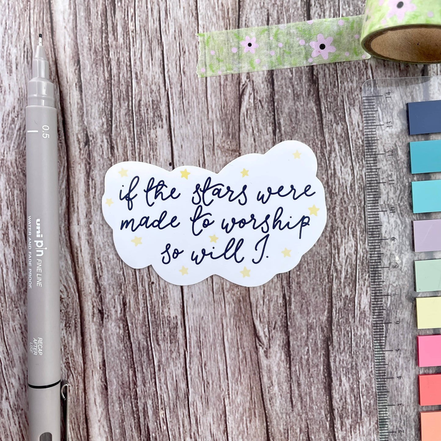 Christian Vinyl Sticker - If The Stars Were Made To Worship And Hope Designs stickers