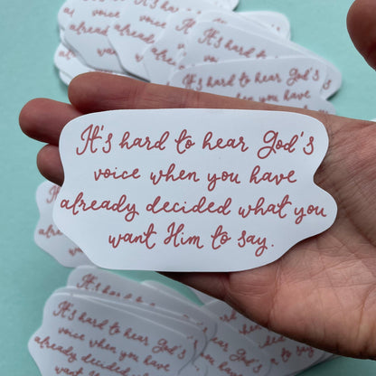 Christian vinyl sticker - prayer quote And Hope Designs stickers